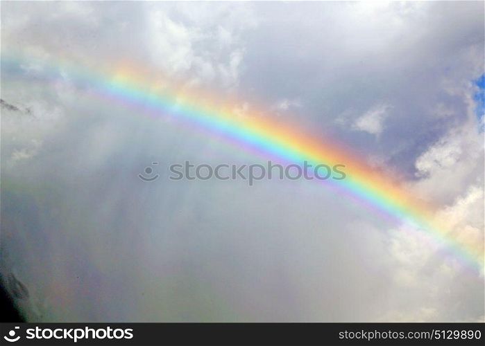 rainbow and the cloud abstract thailand kho tao bay of a wet in south china sea