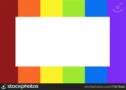 rainbow background with white paper on top for text / Color saturation visuals with pops of dominant and bright colors across backdrops featuring coloring blocking or scenes with contrasting colors