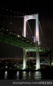 Rainbow Bridge across the Tokyo Bay, Minato Ward, Tokyo, Japan