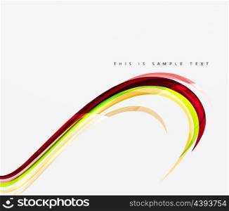 Rainbow color lines on white. Identity wave element. Rainbow color lines on white. Identity wave element. unievrsal presentation concept