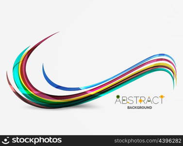 Rainbow color lines on white. Identity wave element. Rainbow color lines on white. Identity wave element. unievrsal presentation concept