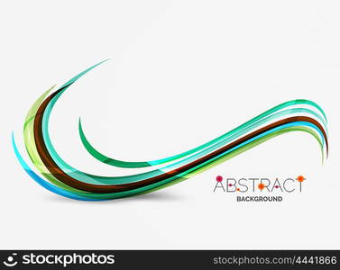 Rainbow color lines on white. Identity wave element. Rainbow color lines on white. Identity wave element. unievrsal presentation concept