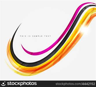 Rainbow color lines on white. Identity wave element. Rainbow color lines on white. Identity wave element. unievrsal presentation concept
