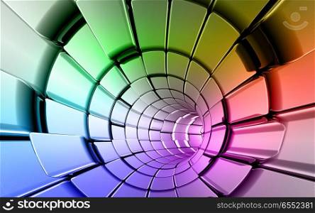 Rainbow colors technology background. Rainbow colors technology background 3d rendering. Rainbow colors technology background