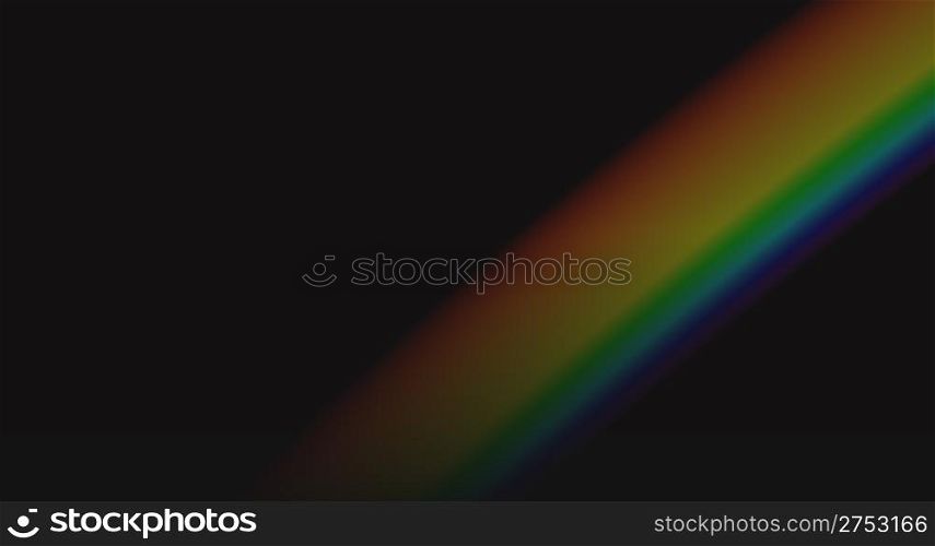 Rainbow in black (computer simulation)
