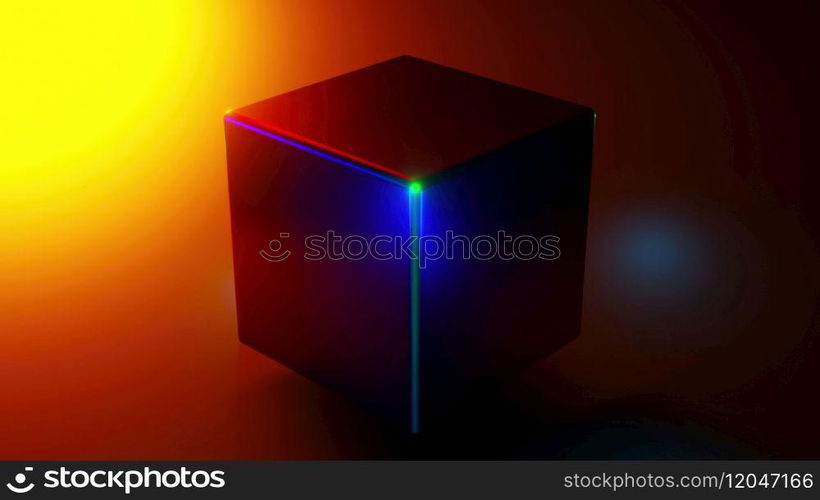 Rainbow light element. Computer generated 3d render Rainbow light element. Computer generated 3d render. Rainbow light element