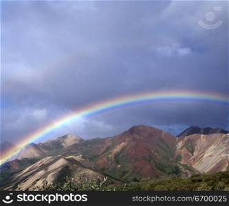 Rainbow Over the Mountains