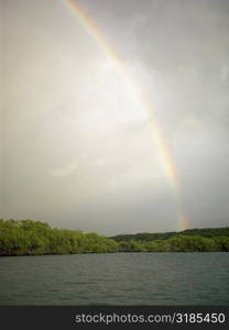 Rainbow over the sea