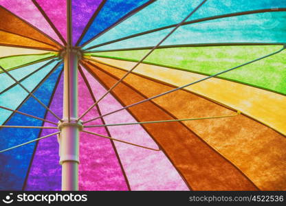 Rainbow Umbrella Abstract
