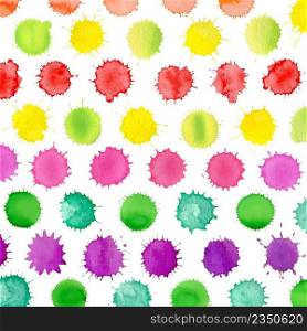 Rainbow watercolor brush strokes background. Handmade color texture.. Abstract colorful watercolor background. Watercolor splash pattern