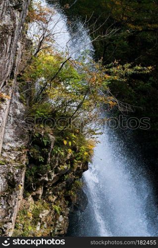 Rainbow waterfall at Ryuyo Gorge Nikko Tochigi Japan