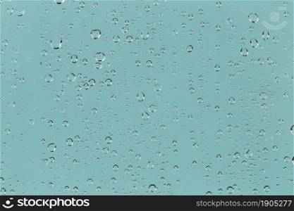 raindrops turquoise background. Beautiful photo. raindrops turquoise background