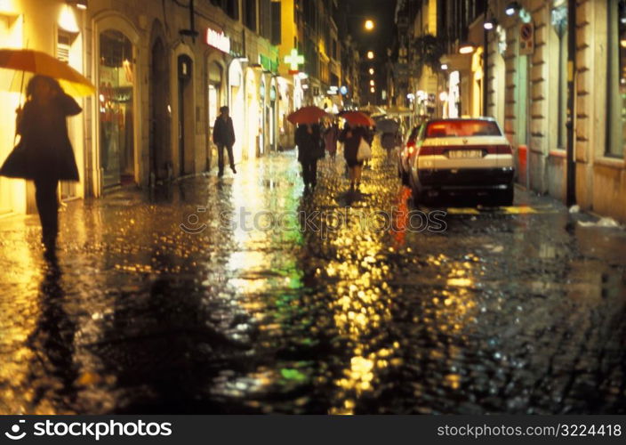 Rainy City Street