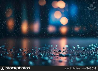 Rainy on floor background , generative ai