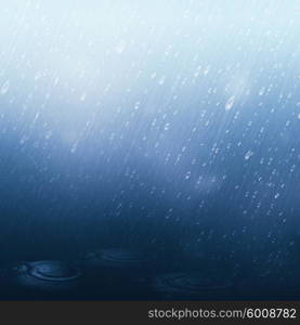 Rainy water. Abstract natural backgrounds