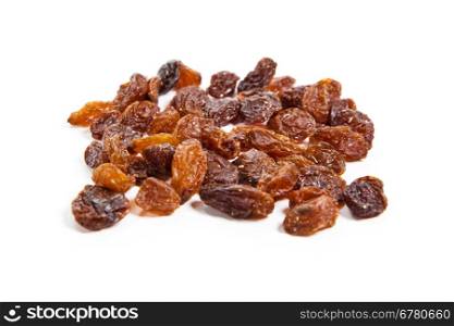 raisins isolated on white background