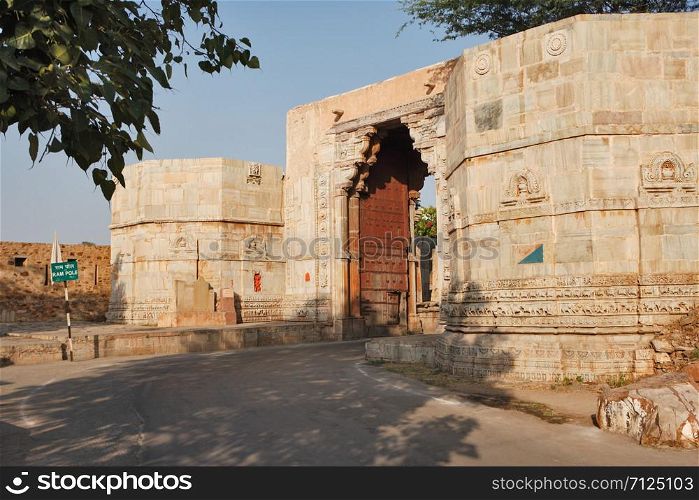 Ram Pol, Chittorgarh Fort, Udaipur, Rajasthan, India.