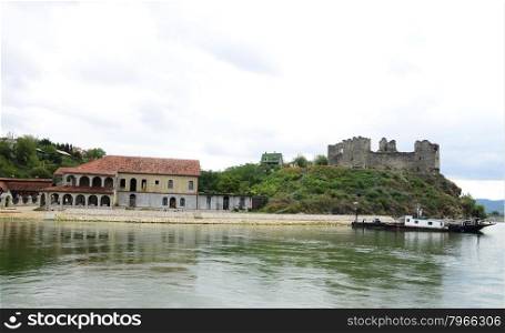 Ram village serbia fortress landmark and danube river shore