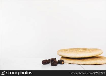 ramadan concept with bread dates
