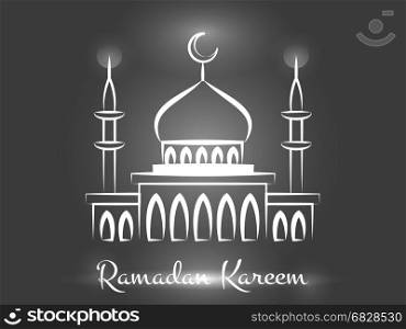 Ramadan Kareem background design. Ramadan Kareem background design. Vector arabic islamic mosque background