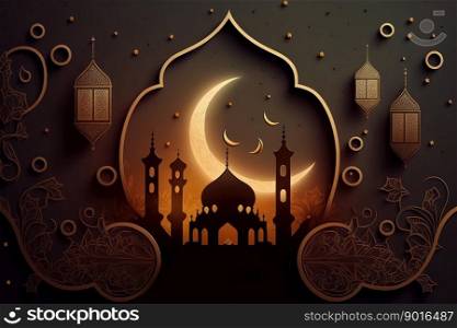 ramadan kareem -illustration created by generative AI