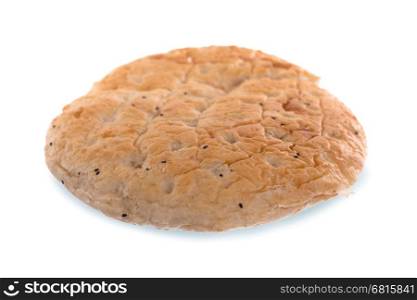 Ramadan pita, isolated on a white background, selective focus