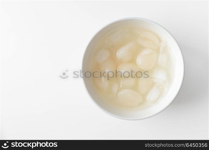 rambutan syrup in cup