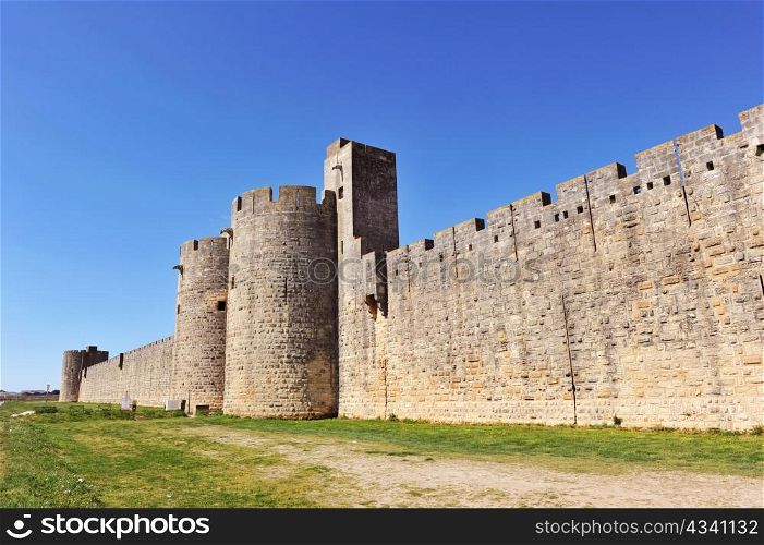 Ramparts of the strengthened city of Aigues-Mortes - France