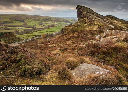 Ramshaw Rocks in Peak District National Park England