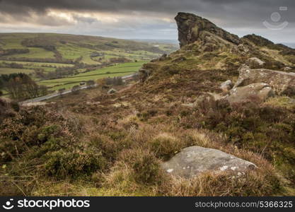 Ramshaw Rocks in Peak District National Park England