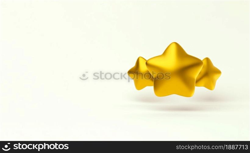 Rang stars simple gold web banner template 3d illustration on light pastel background for rang, rating, achievements. Minimal concept. 3d rendering isolated. High quality illustration. Rang stars simple gold web banner template 3d illustration on light pastel background for rang, rating, achievements. Minimal concept. 3d rendering isolated.