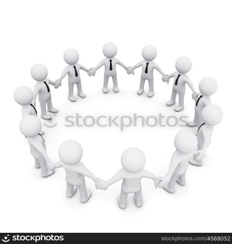 Range of the 3D business people . symbol of teamwork.Series &quot;3D Man&quot;