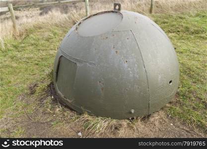 Rare anti invasion and aircraft iron structure, Worbarrow bay , Dorset, England, United Kingdom.