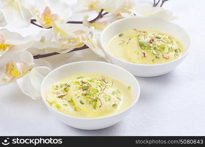 Ras malai in a bowl