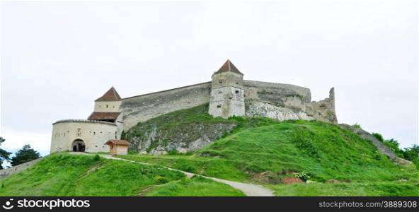 rasnov city romania fortress Citadel landmark panorama