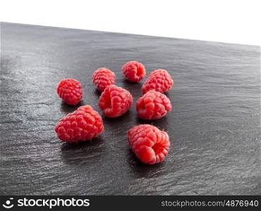 Raspberries on a slate plate &#xA;&#xA;