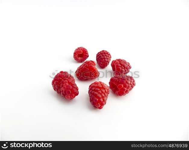 raspberries on white background &#xA;&#xA;