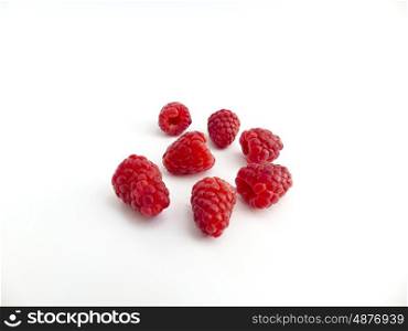 raspberries on white background &#xA;&#xA;