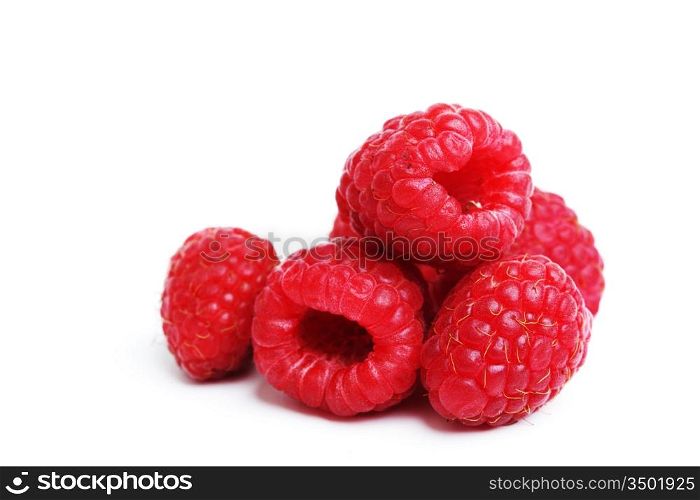 raspberry pile isolated on white