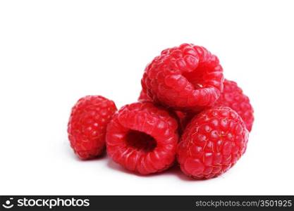 raspberry pile isolated on white