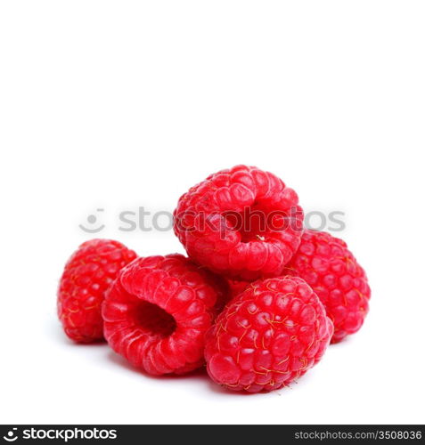 raspberry pile isolated on white