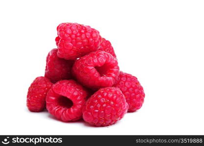 raspberry pile isolated on white