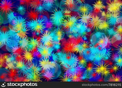 Raster image of abstraction, blur defocus lights.