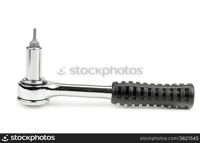 ratchet wrench isolated on white background