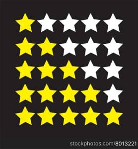 Rating stars icon