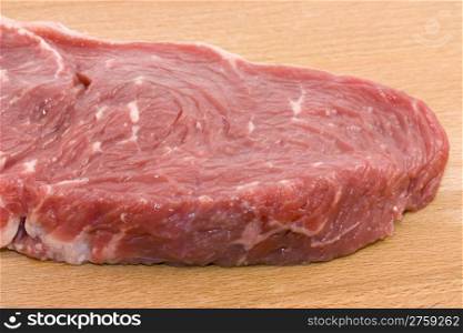 Raw beef. close up photo of a fresh raw beef
