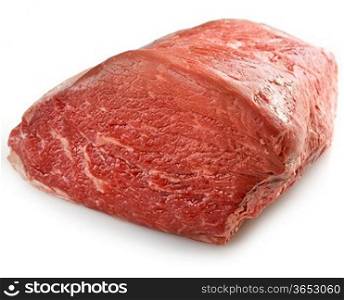 Raw Beef Meat On White Background