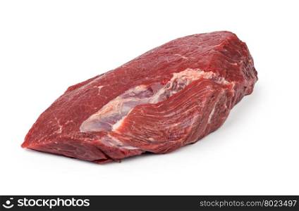 Raw beef meat. Raw beef meat isolated on white