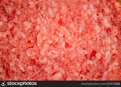 Raw burger. Macro background. The texture of the raw burger. High quality photo. Raw burger. Macro background. The texture of the raw burger.