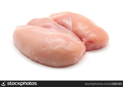 Raw chicken breast fillets